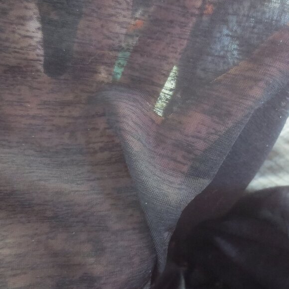 Guess Los Angeles Men's Sexy Sheer Red Rose Black Polyester T-Shirt - Size Large - Picture 11 of 13